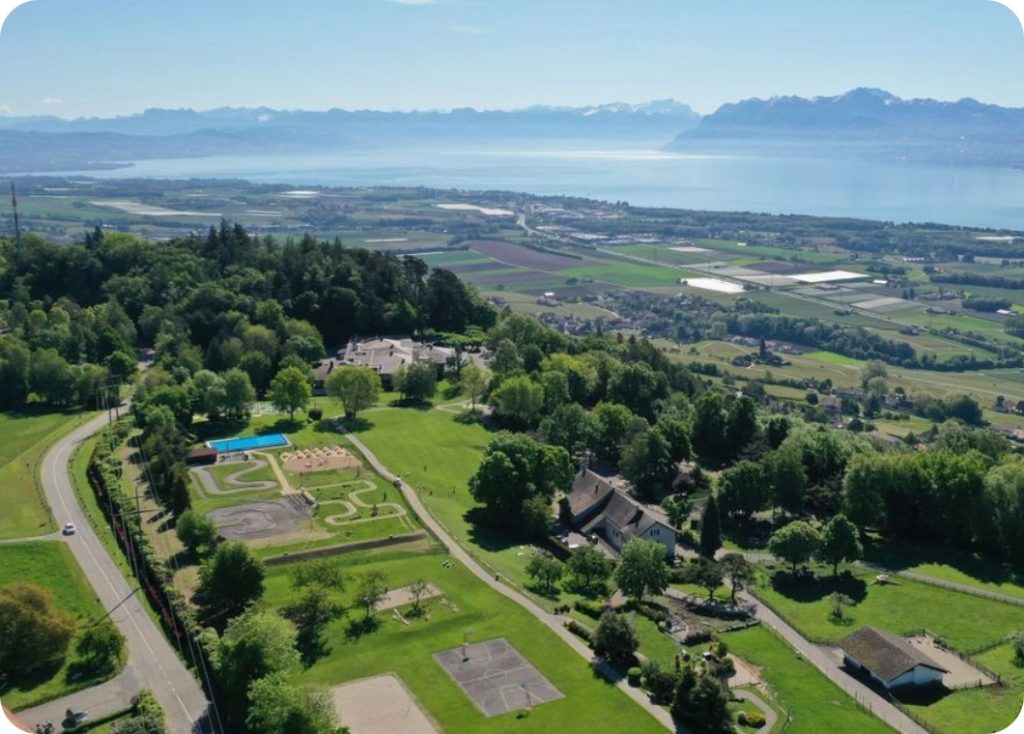 location de salle situé entre genève et lausanne, suisse : le parc du signal de bougy